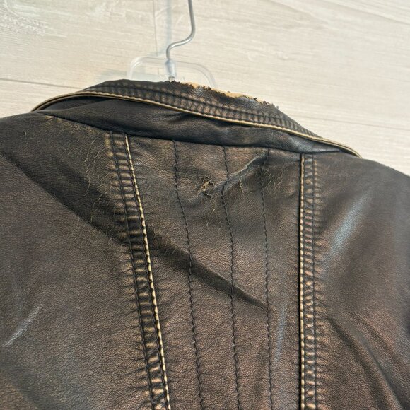 Big Chill Vintage Soft Black Non-LeatherJacket Size M - Picture 5 of 7